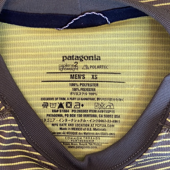 Patagonia Stripe SS Capilene 2 Lightweight Top - Picture 6 of 11